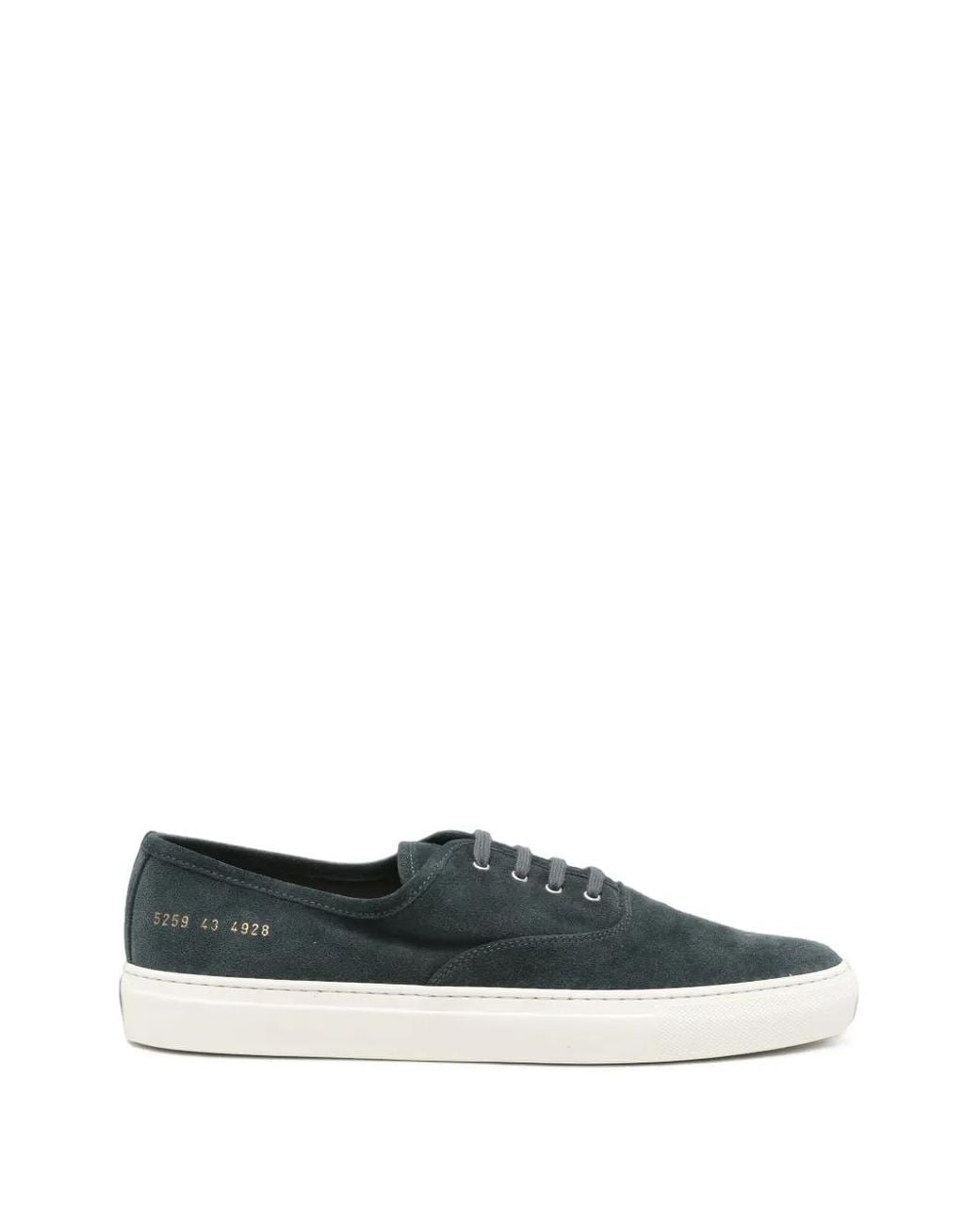 Common Projects Blue Suede-Tone Serial Number Sneakers for men