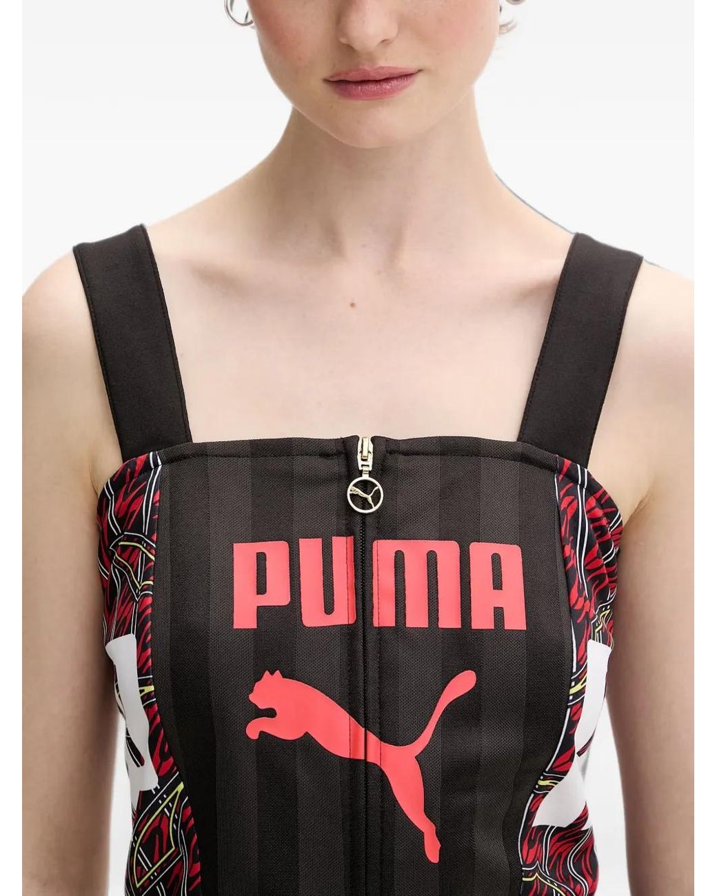 PUMA Archive Top Met Rits in het Black