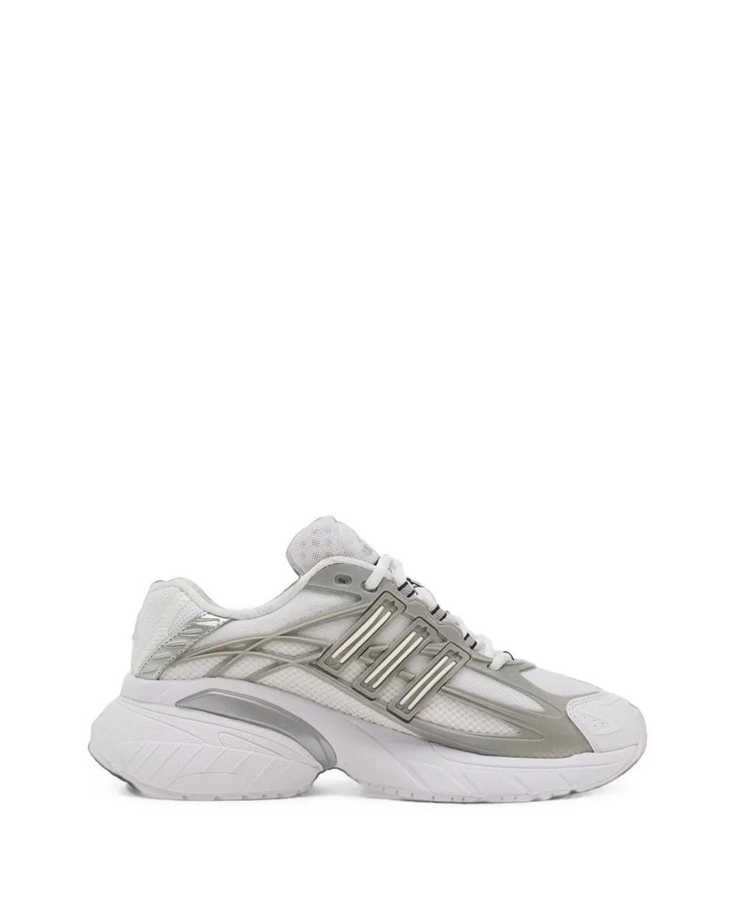 Adidas White Adistar Xlg 2.0 Panelled Low-Top Sneakers