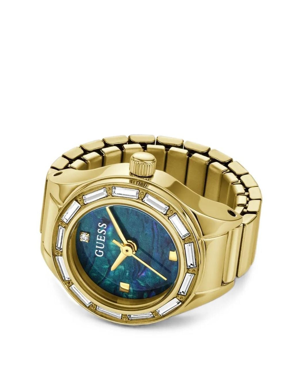 Guess Metallic Esme Crystal-Embellished 18Mm Watch Ring