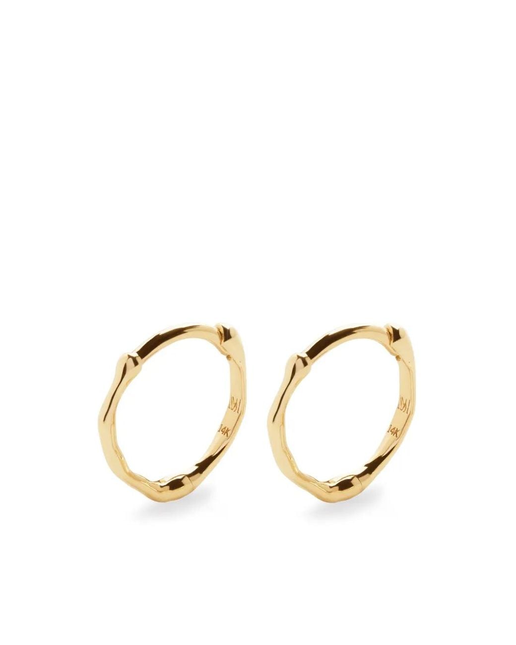 Monica Vinader Metallic 14Kt Mini Siren Muse Earrings