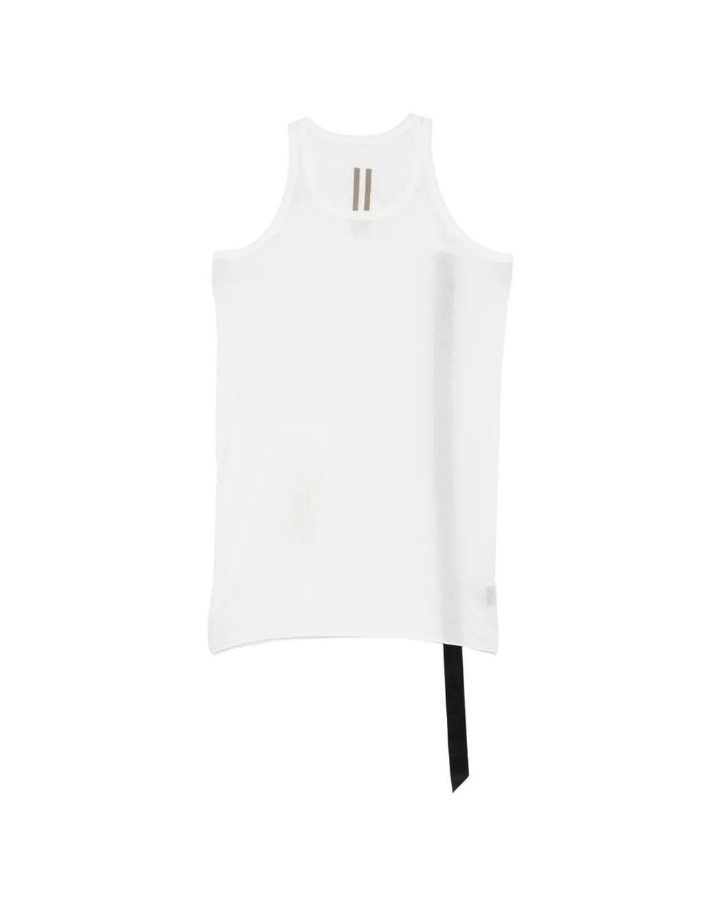 Rick Owens White Débardeur Ample for men