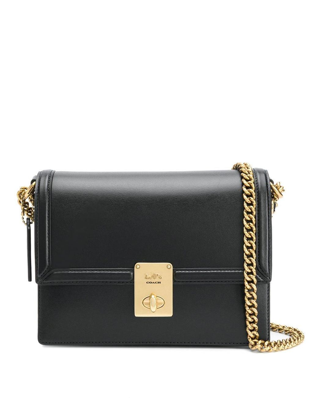 COACH Hutton Shoulder Bag in Black Lyst