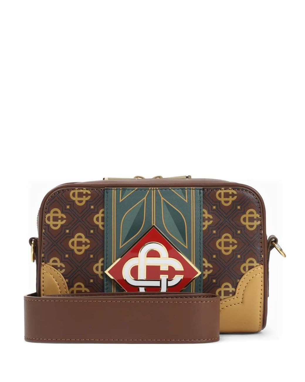 Casablanca Brown Monogram Crossbody Bag for men