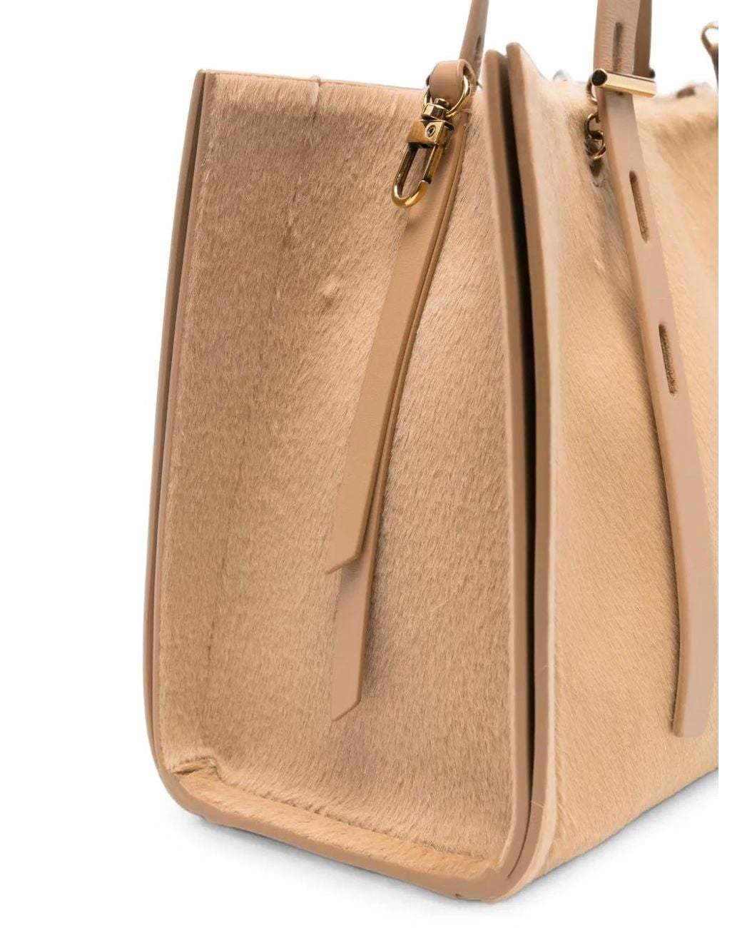 MINOBOSSI Natural Paula Pony-Hair Tote Bag