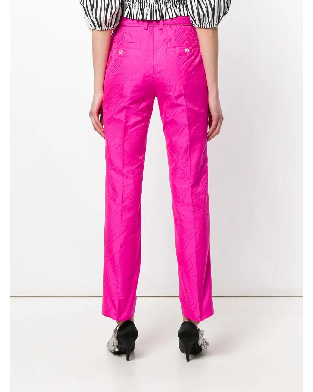 Off-White c/o Virgil Abloh Pink Cigarette Trousers
