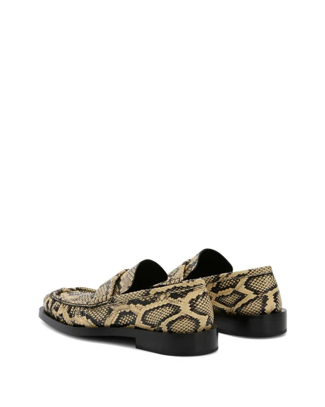 Jil Sander Natural Python-Print Loafers for men