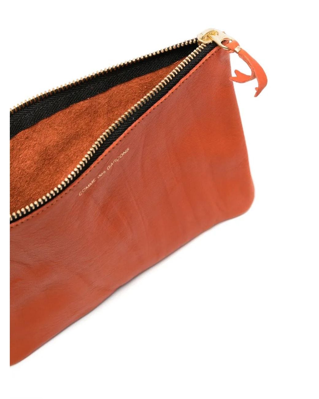 Comme des Garçons Orange Pochette En Cuir À Fermeture Zippée