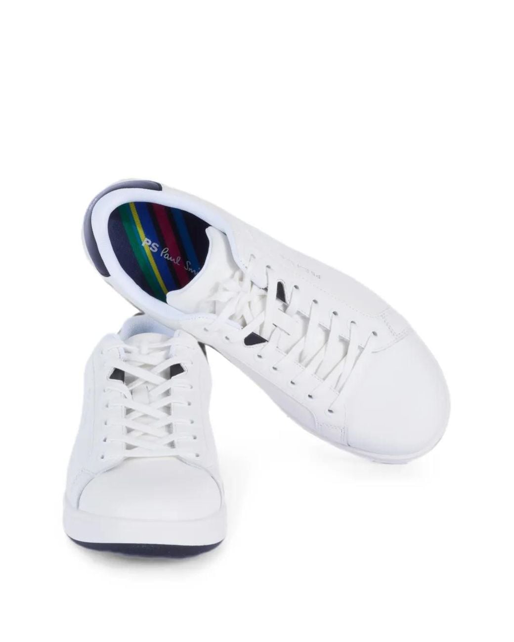 Paul Smith White Albany Leather Sneakers for men