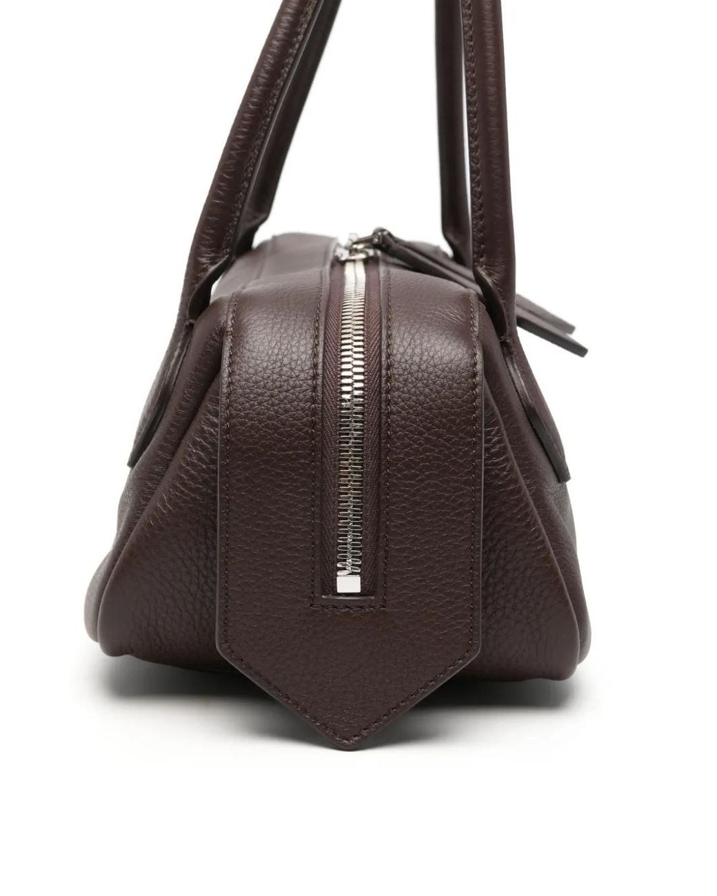 MINOBOSSI Metallic Anna Grained Leather Shoulder Bag