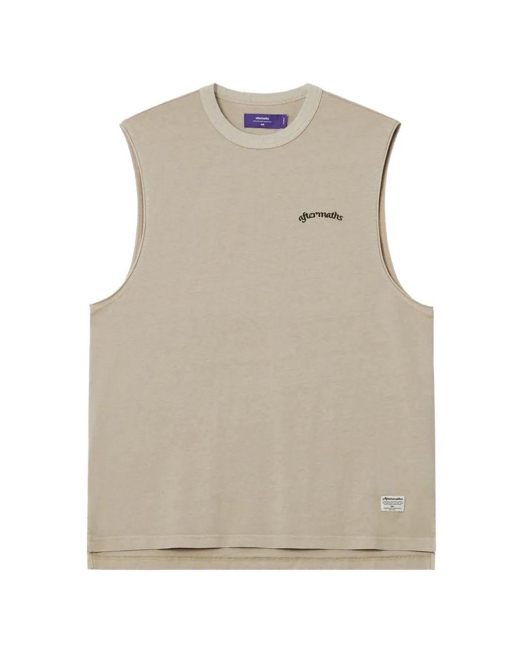 AFTERMATHS Natural Graphic-Print Tank Top for men