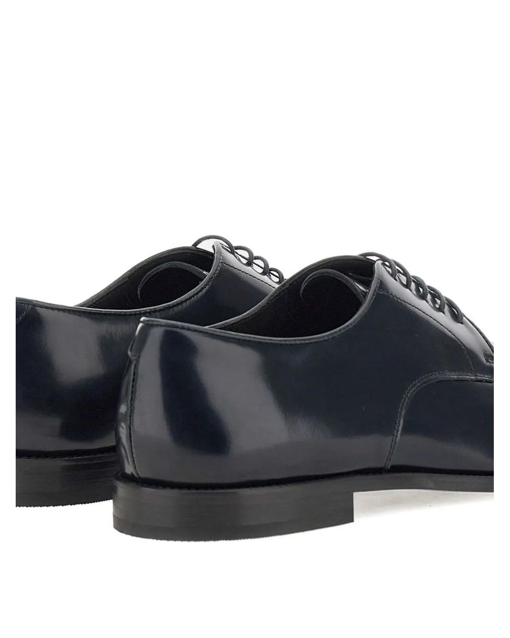 Duca Degli Abruzzi Blue Lace-Up-Fastening Derby Shoes for men