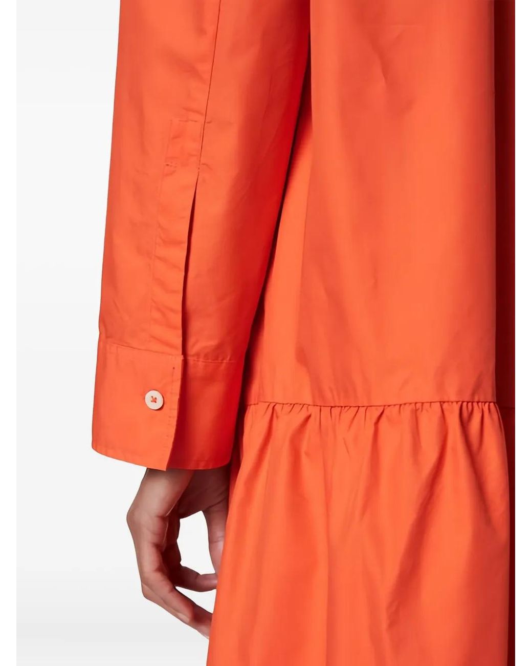 Marc O' Polo Orange Robe À Volants Superposés