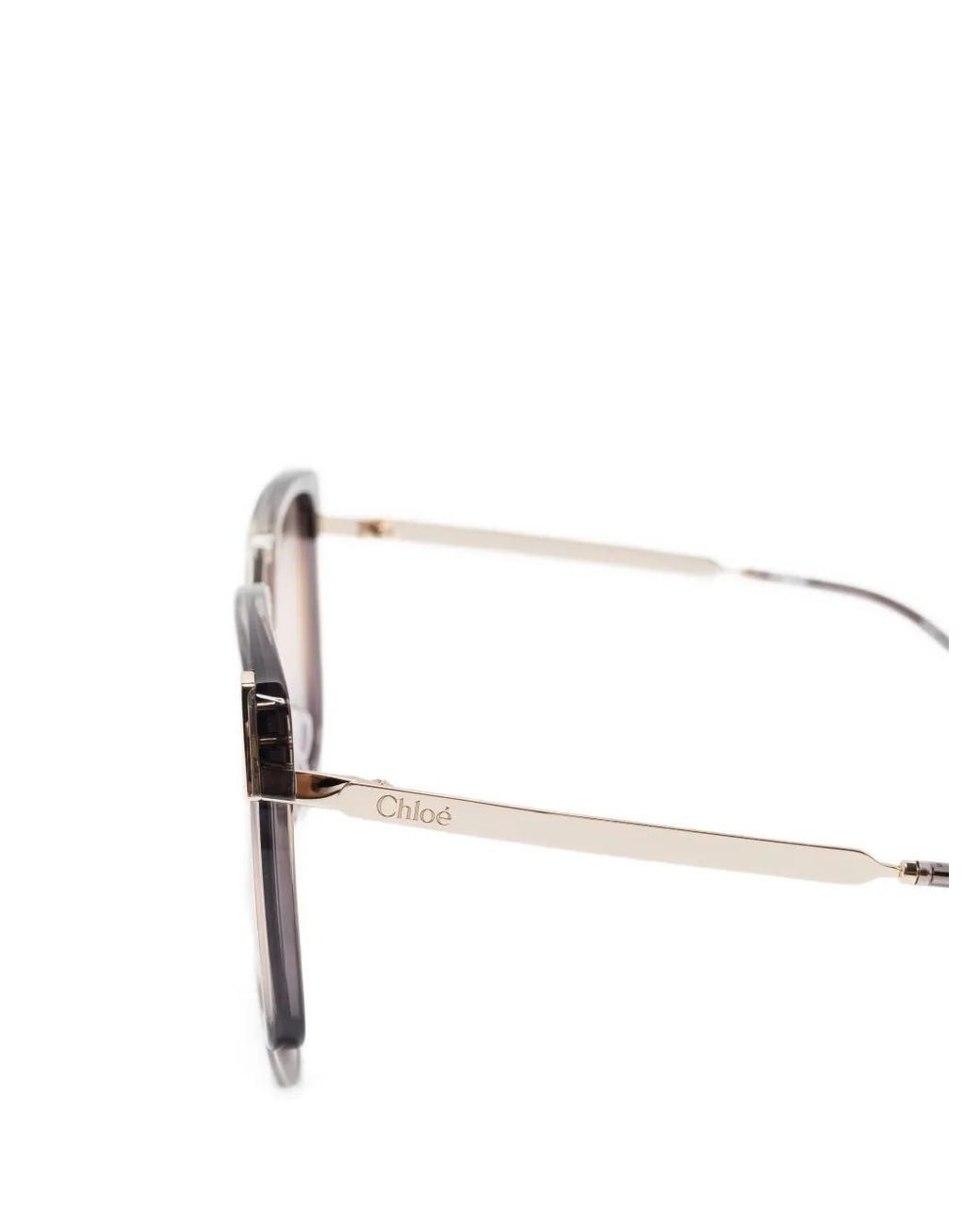 Chloé Pink Square-Frame Sunglasses