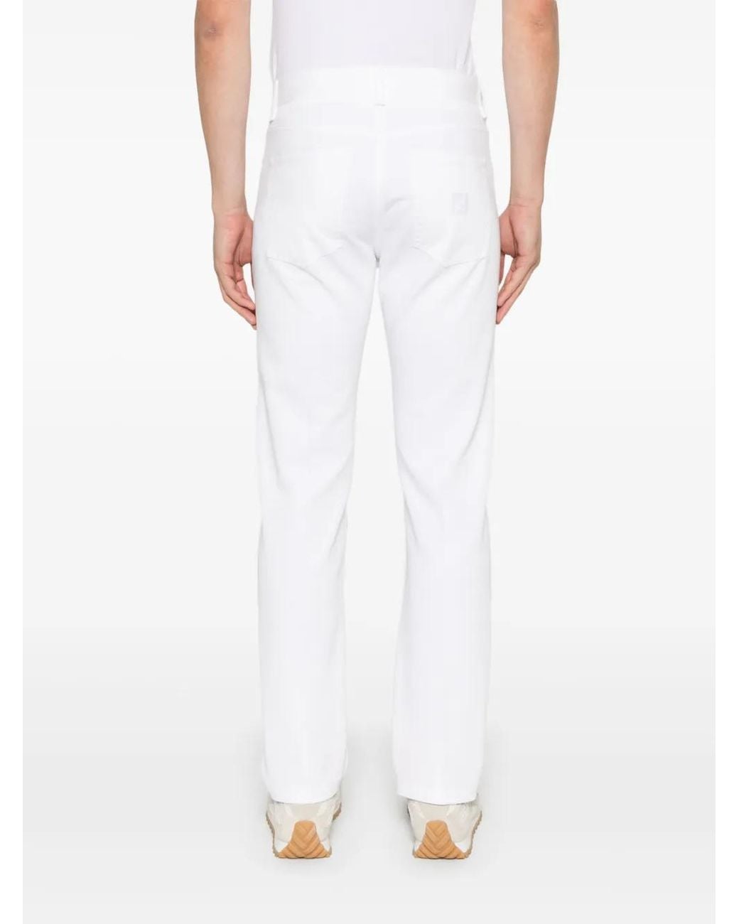Vaqueros Con Bordado Ff Fendi de hombre de color White