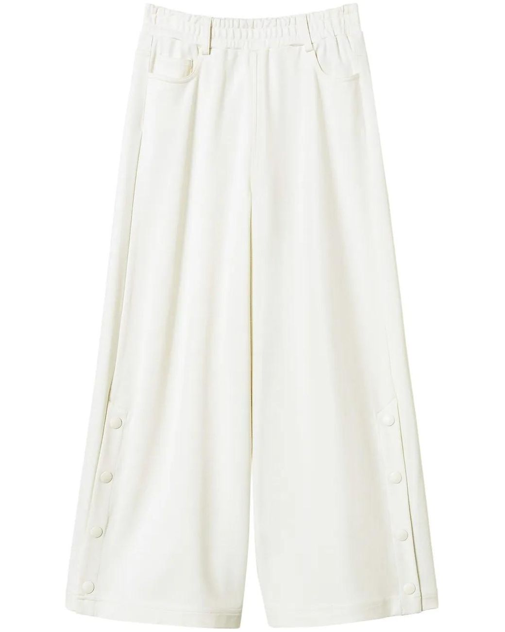 Twinset White Knitted Trousers