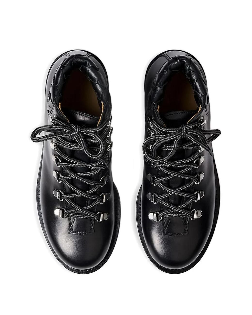 Scarosso Black Catherine Leather Lace-Up Boots