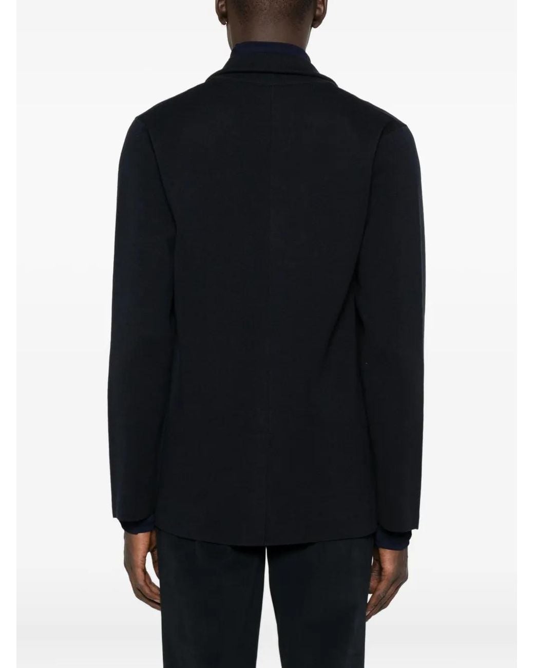 Blazer Con Bolsillo De Parche Roberto Collina de hombre de color Black