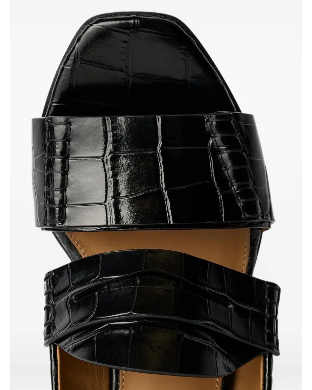 Our Legacy Black Court Bull-Hide Sandals