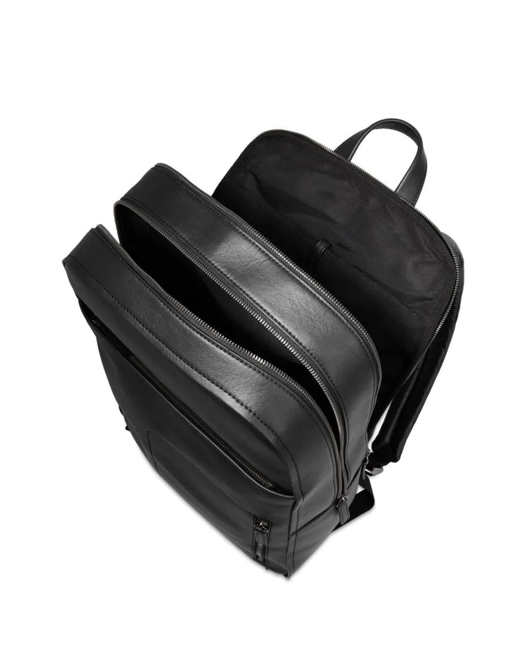 Lancel Black Max De Leather Backpack for men