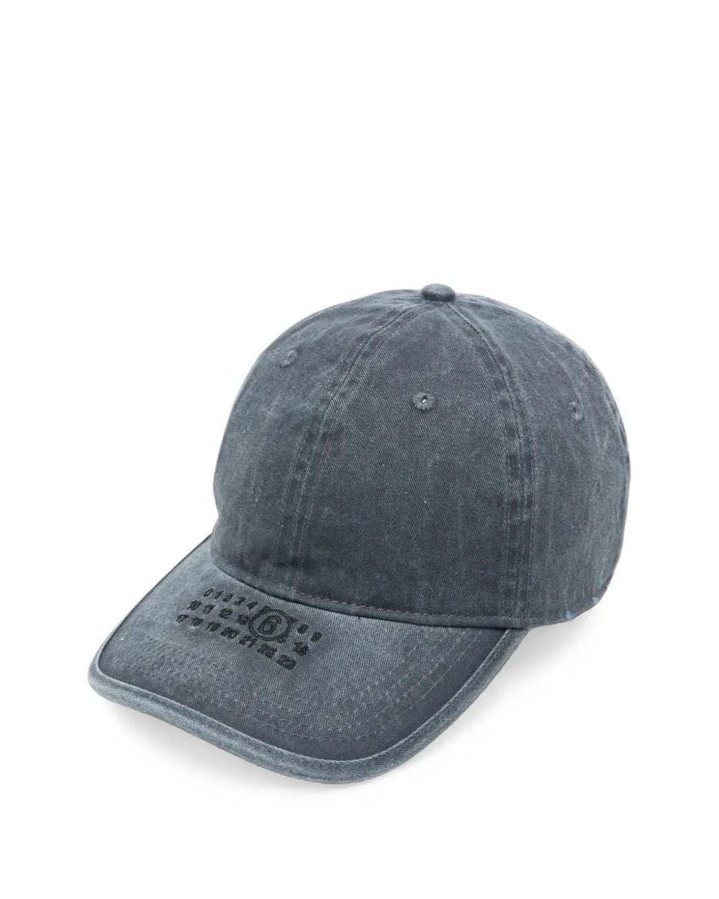 MM6 by Maison Margiela Blue Numeric Signature Baseball Cap