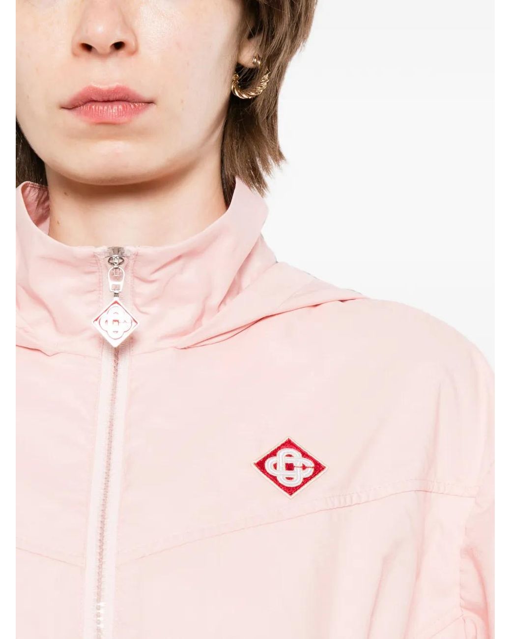 Casablanca Pink Ruched Drawstring Jacket