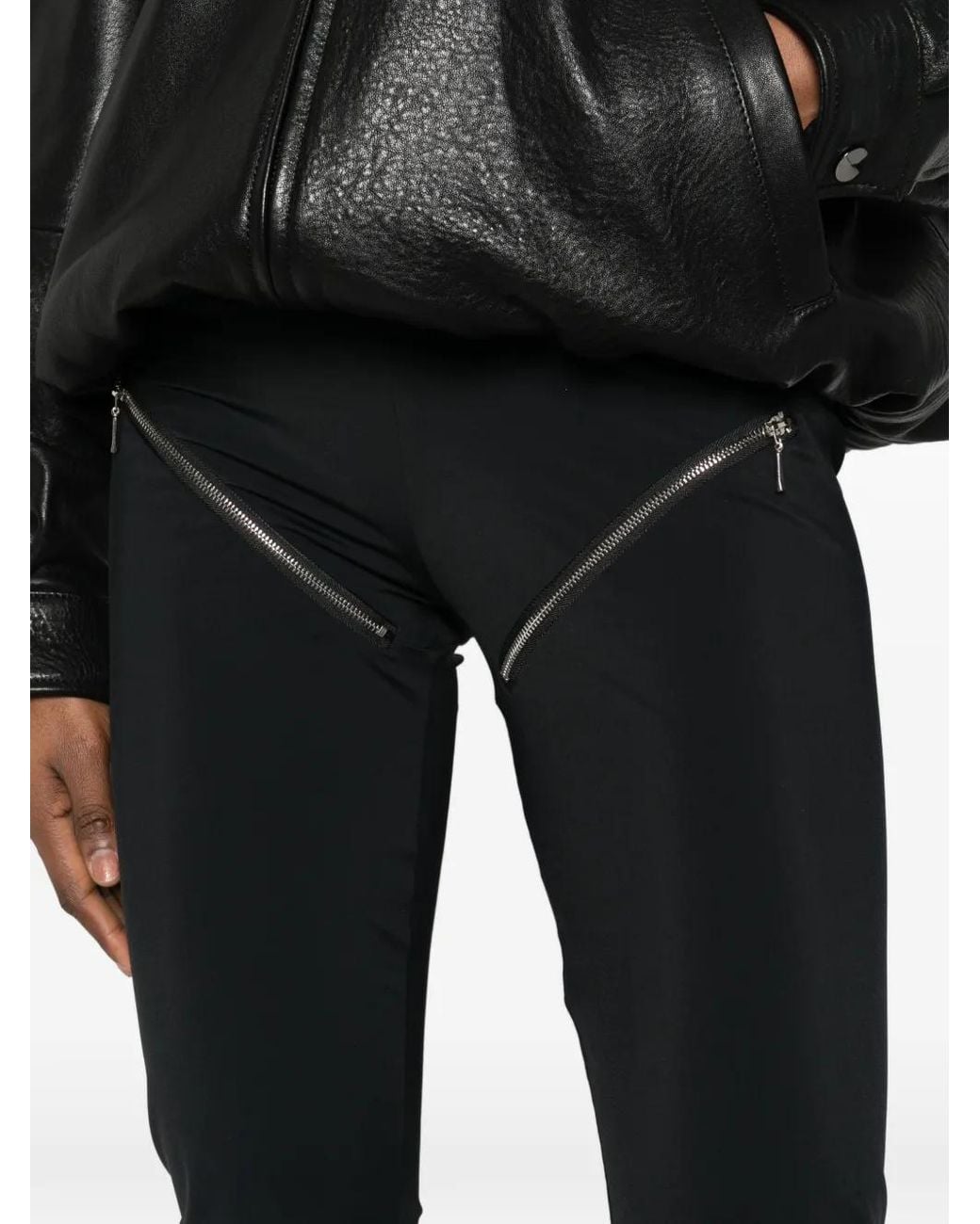 MITILIANE COUTURE Black Zipped Leggings