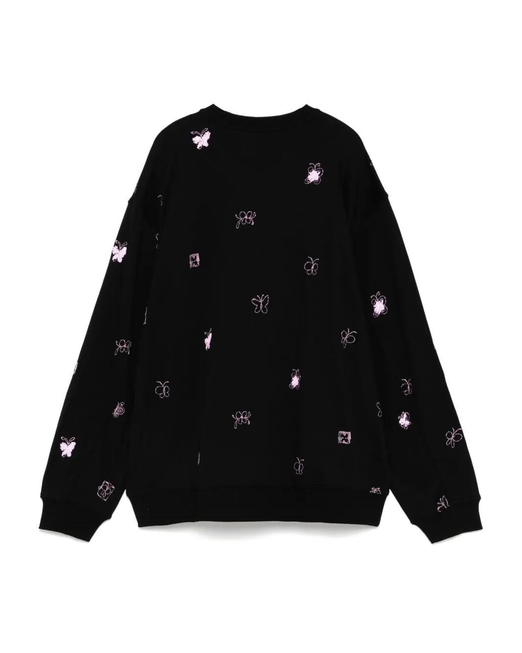 JNBY Black Butterfly Pattern Sweatshirt