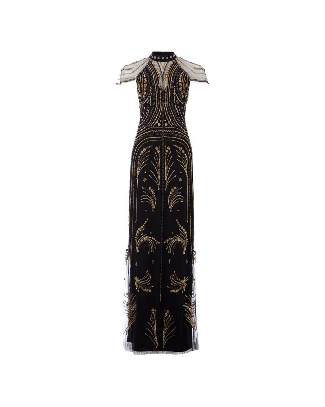 Temperley London White Serayha Bead-Embellished Gown