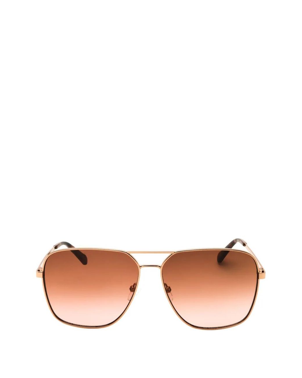 Fossil Pink Geometric-Frame Sunglasses