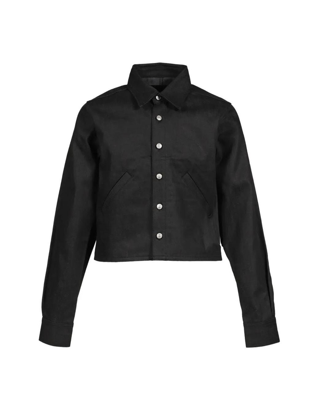 Rivet & Hide Black Cropped Trucker Jacket for men