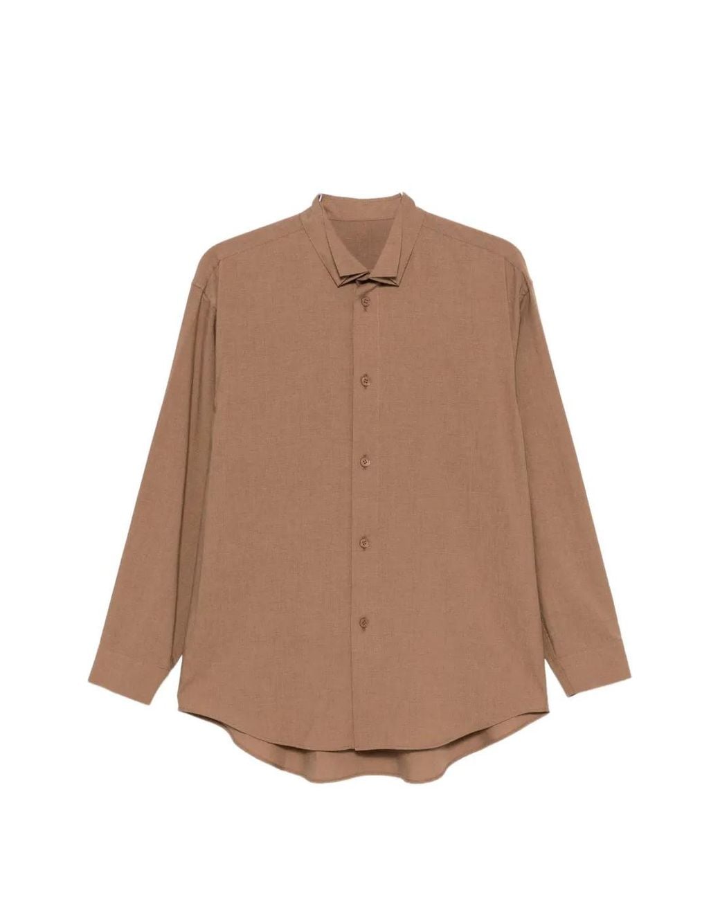 Homme Plissé Issey Miyake Natural Button-Fastening Shirt for men