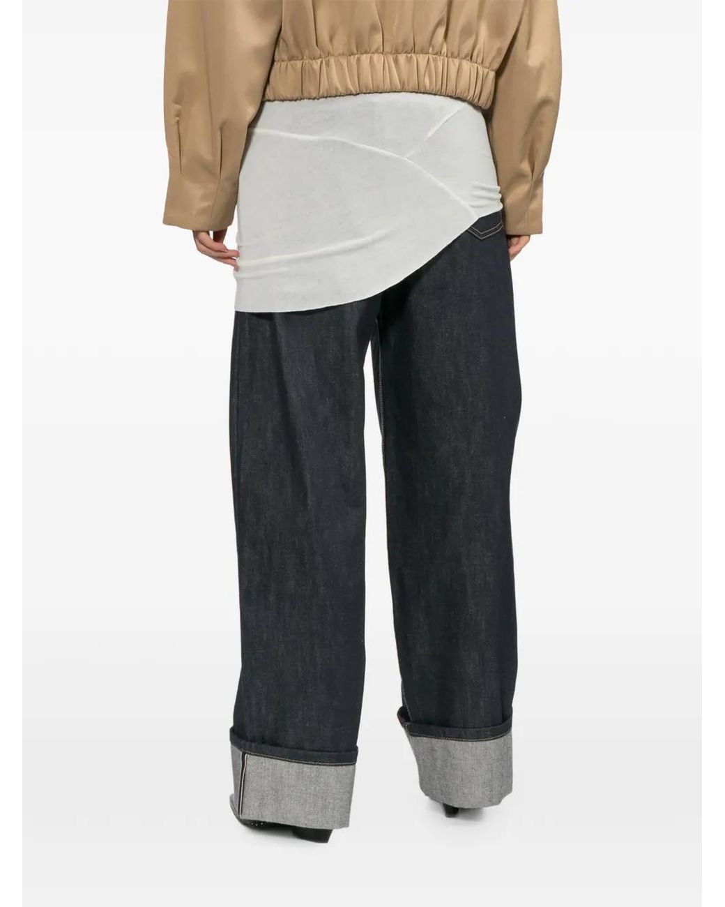 Source Unknown Blue Turn-Up Cuff Jeans