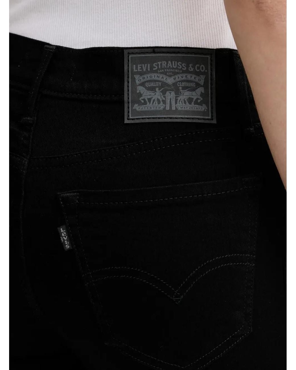 Levi's Black 710 Skinny-Fit Jeans