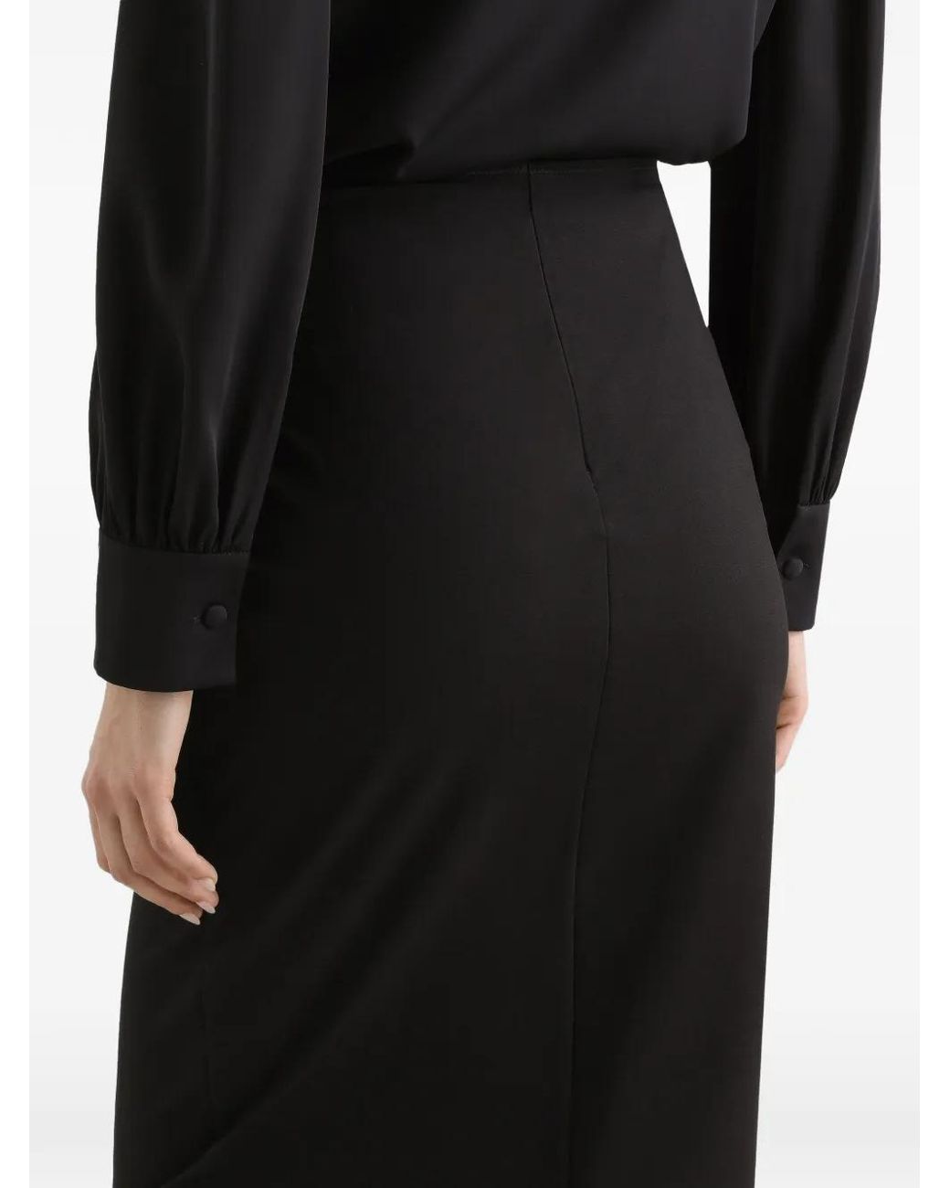 Dolce & Gabbana Black Pencil Style Skirt
