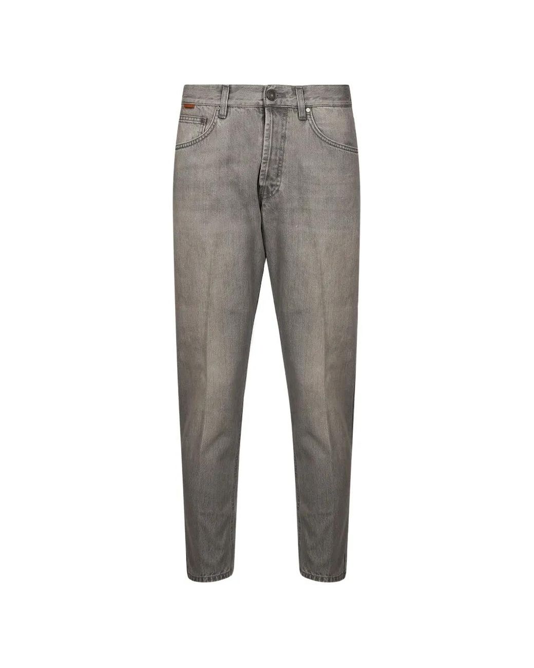 Lardini Gray Washed Slim-Fit Jeans for men