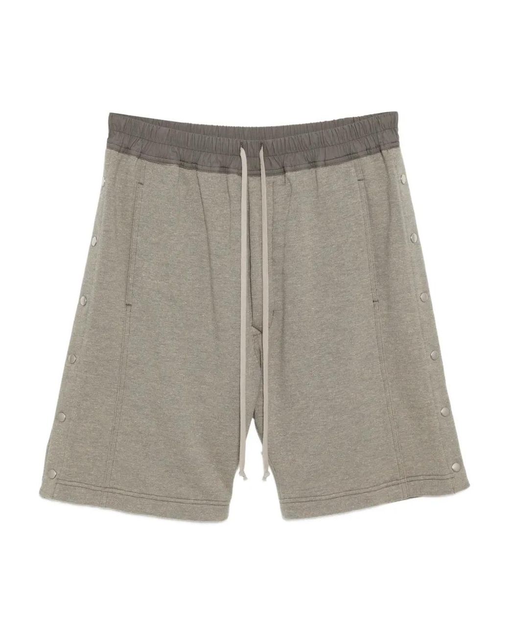 Rick Owens Gray Short Pusher À Lien De Resserrage for men