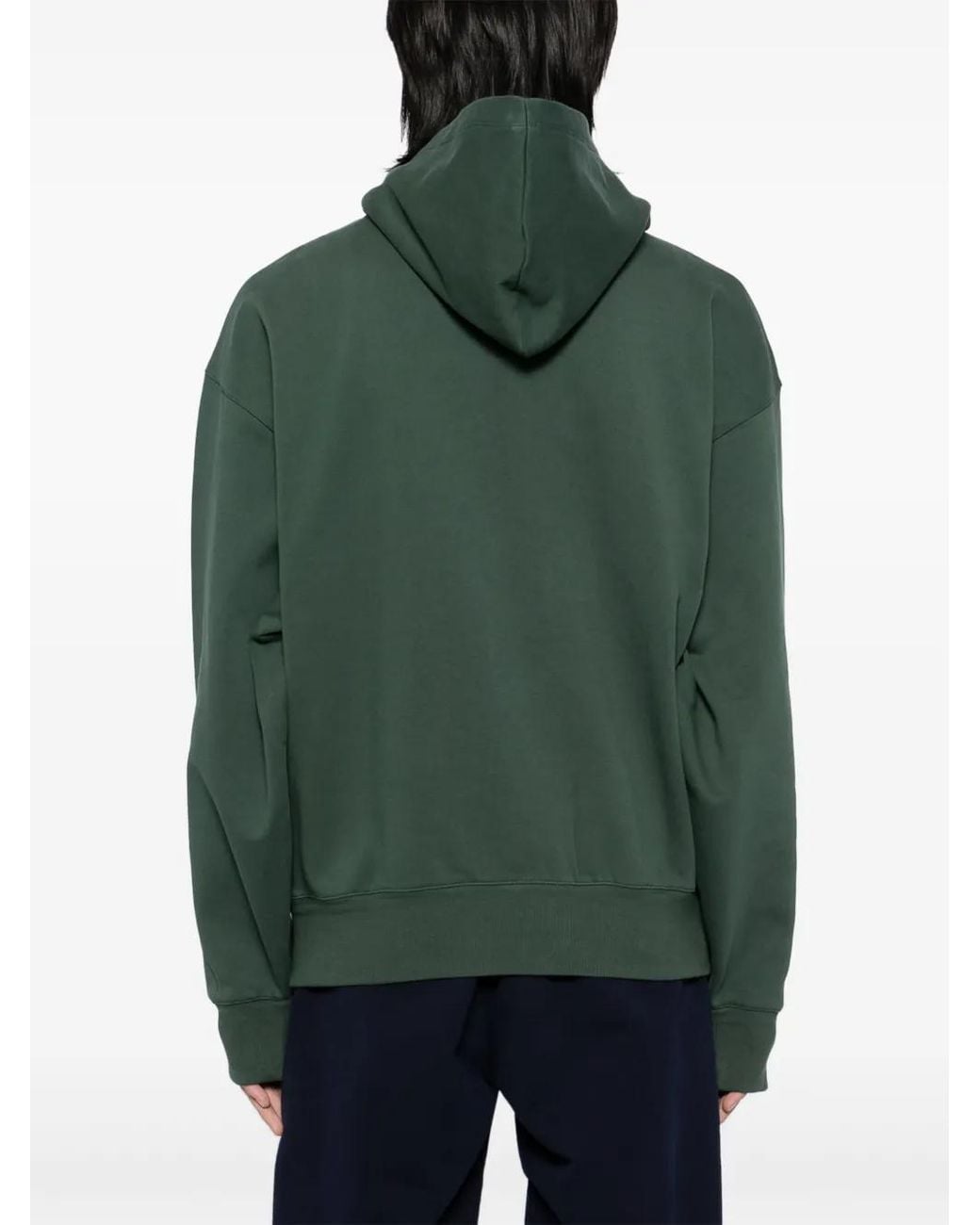 Bally Green Logo-Embroidered Hoodie for men
