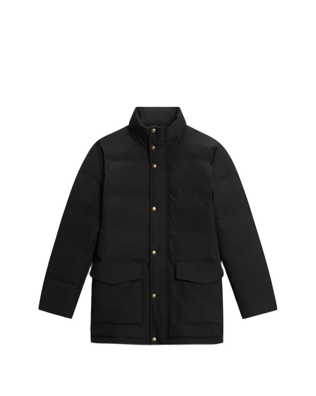 Woolrich Black Ramar Cloth Puffer Jacket for men