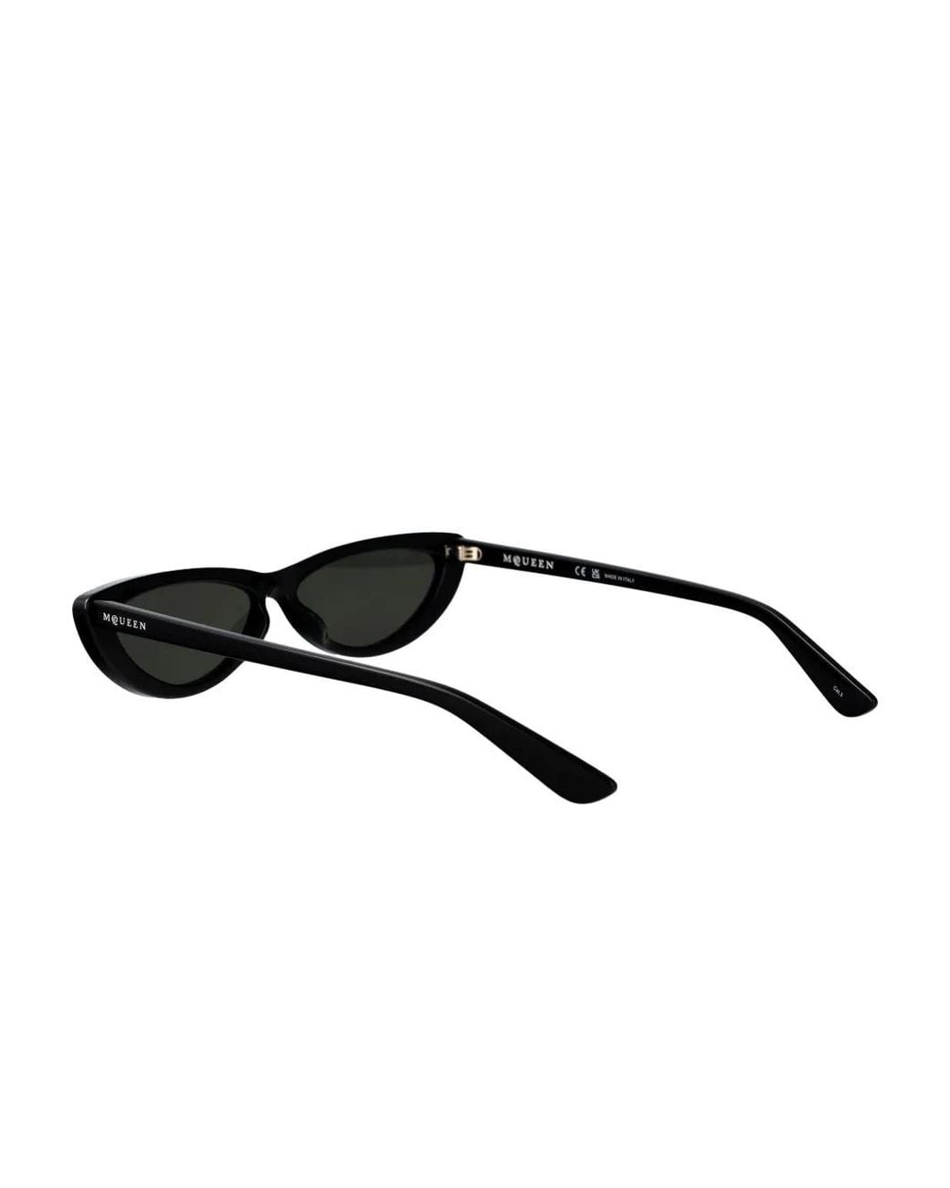 McQueen Black Cat-Eye Frame Sunglasses