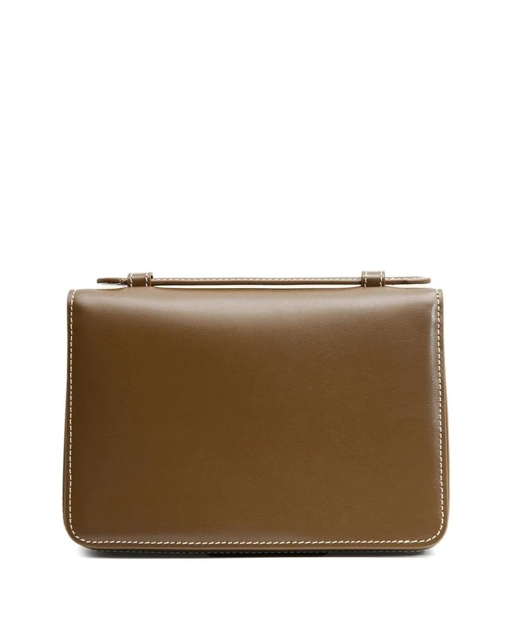 12 STOREEZ Brown Flaneur Leather Handbag