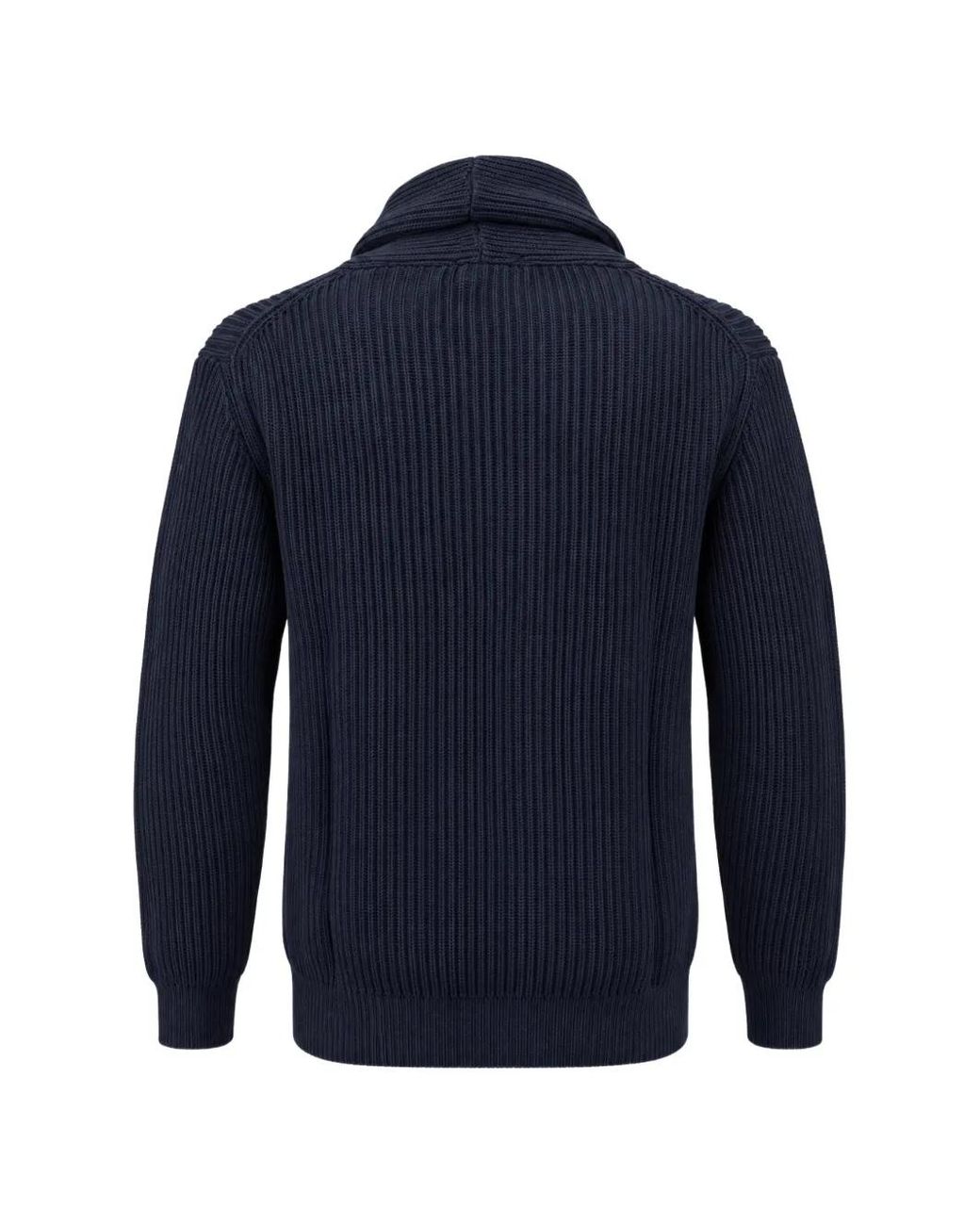 Franzese Collection Blue Steve Mcqueen Ribbed Cardigan for men