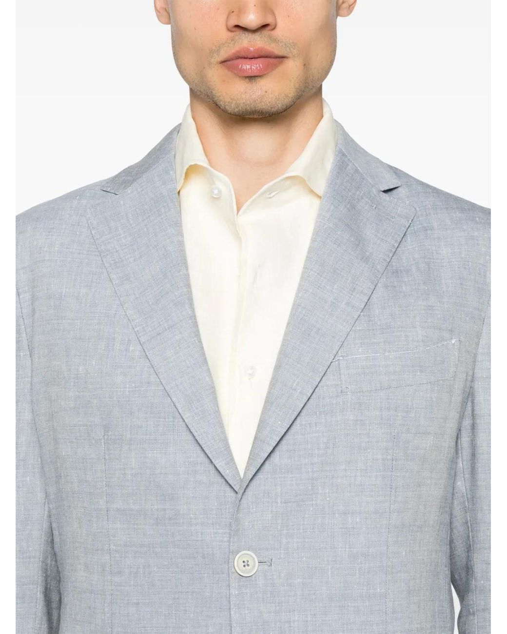 Eleventy Blue Single-Breasted Suit for men