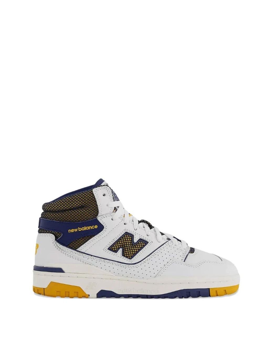 New Balance White 650R Lace-Up Sneakers