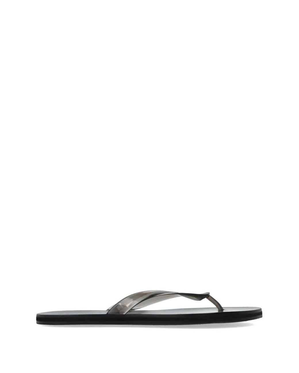 Black Suede Studio White Jeli Sandals