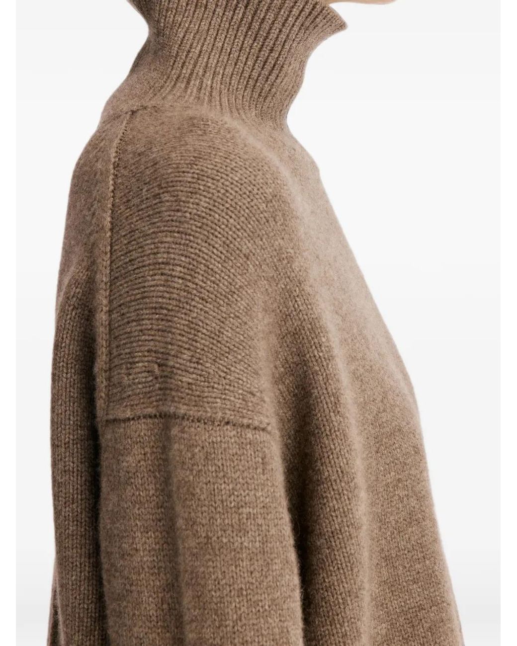 Loulou de Saison Brown Jonah Cashmere Sweater