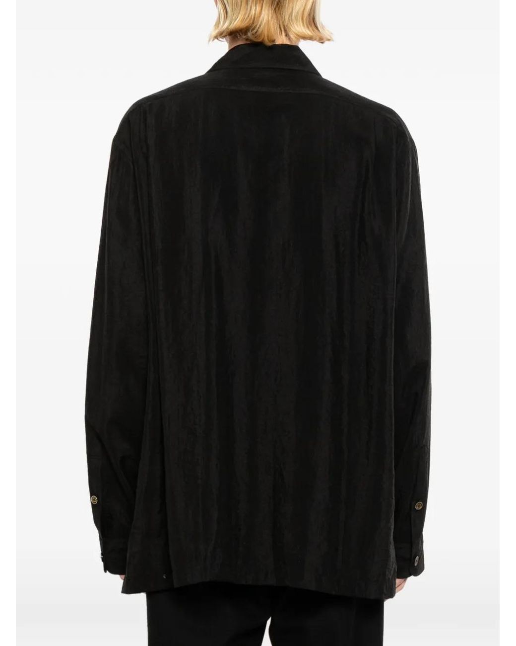 CALMLENCE Black Long-Sleeve Shirt for men