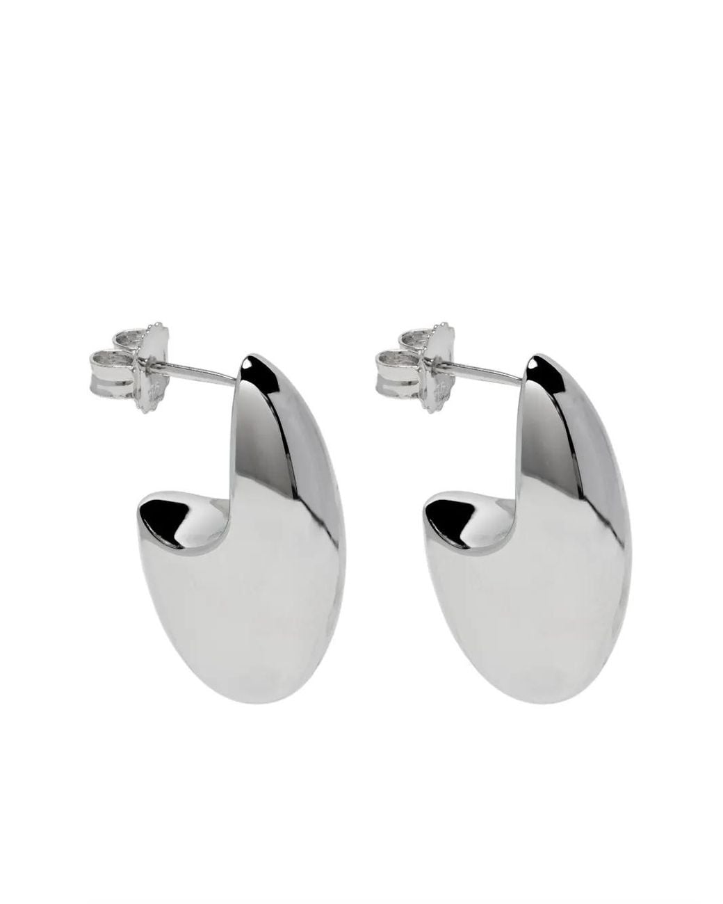 Otiumberg Metallic Polierte Pebble Ohrstecker