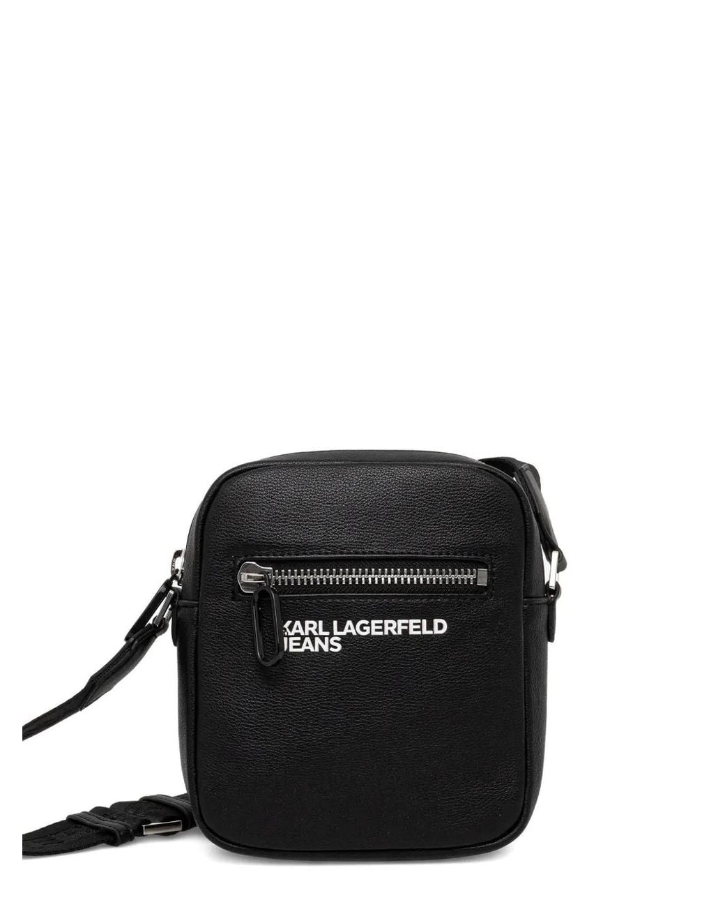 Karl Lagerfeld Black Logo Cross Body Bag for men