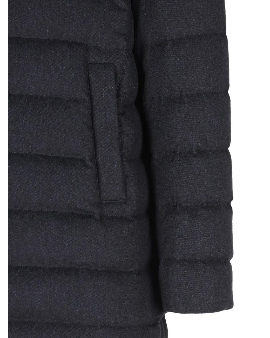 Herno Blue Quilted Padded Jacket for men